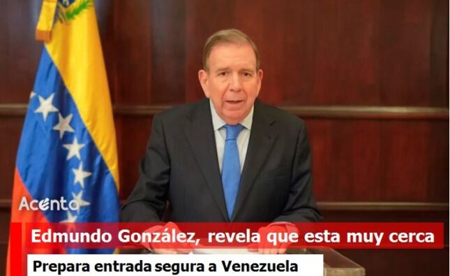 Edmundo González, se prepara para ingresar a Venezuela para asumir la presidencia