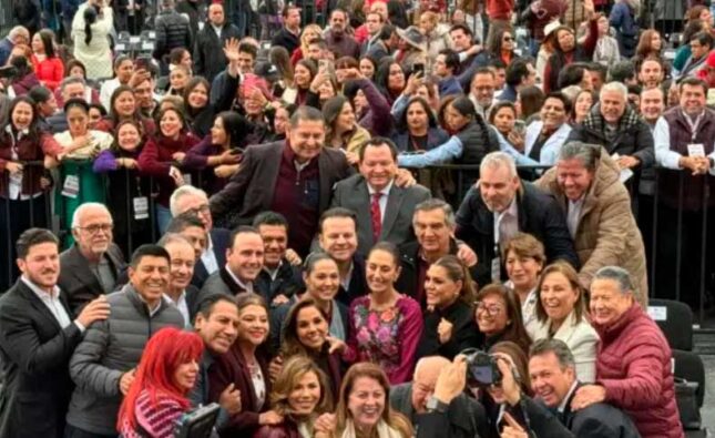 Julio Menchaca asistió a la celebración de Claudia Sheinbaum