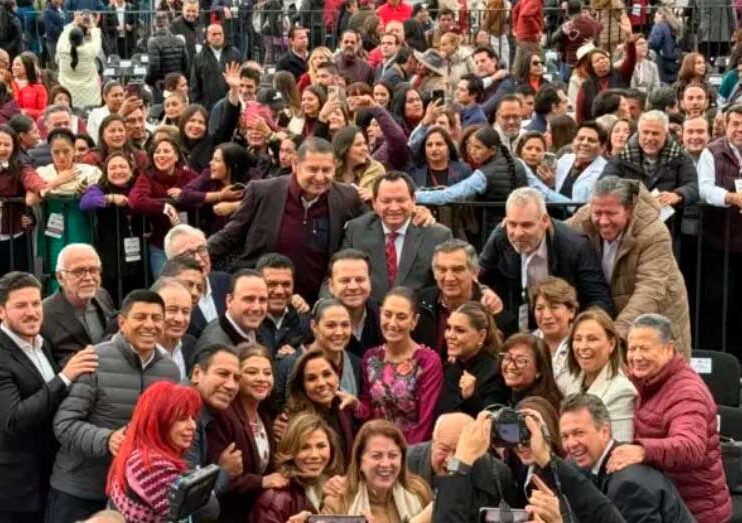 Julio Menchaca asistió a la celebración de Claudia Sheinbaum